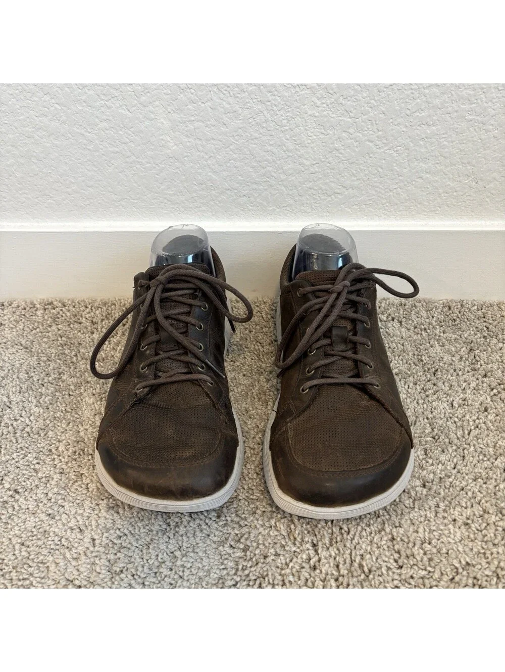 Altra Cayd Sneaker Brown Leather Lace Barefoot Walking Shoes Zero Drop Mens 8